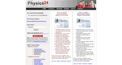 Desktop Screenshot of physics24.com